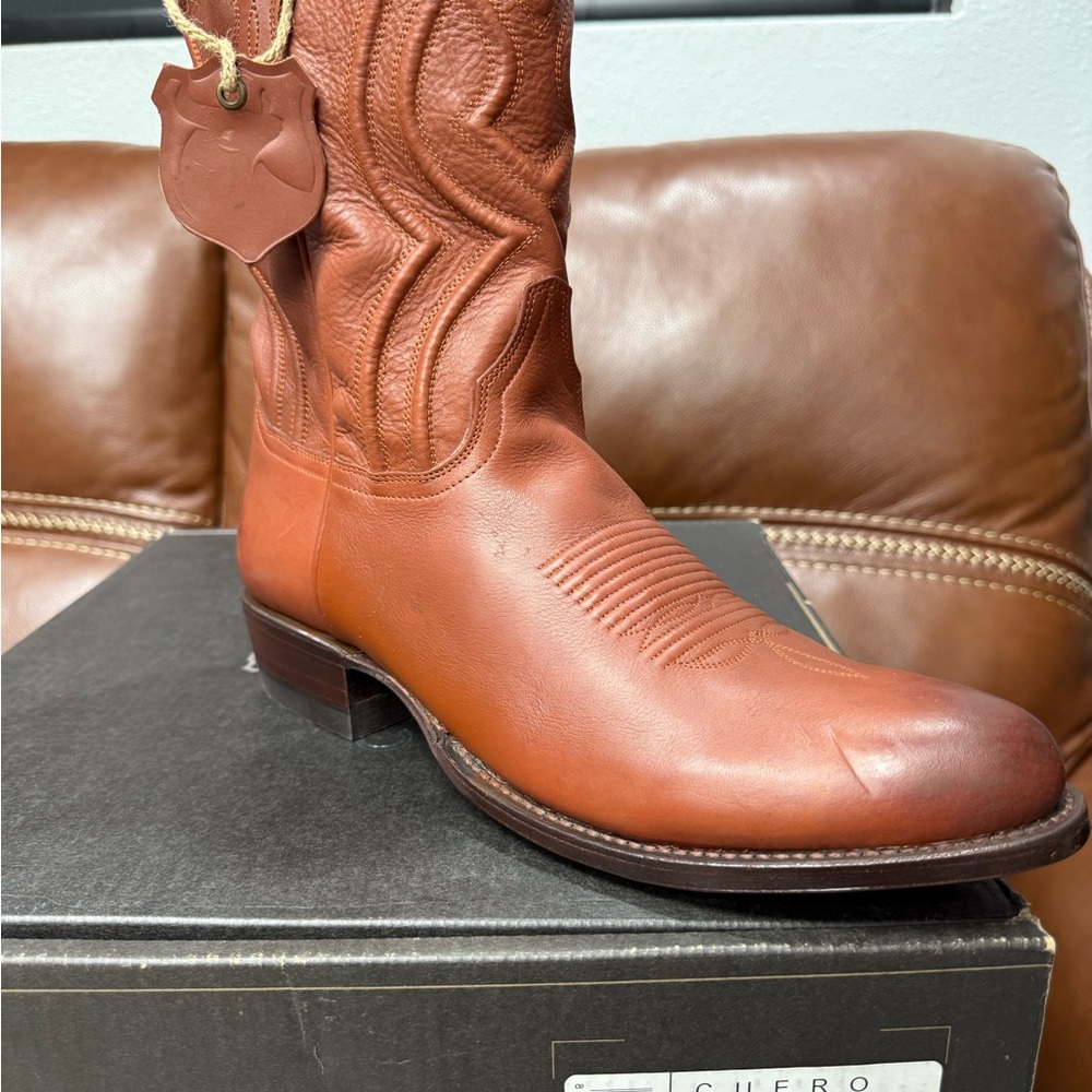 Cue Men's Brown Leather Boots